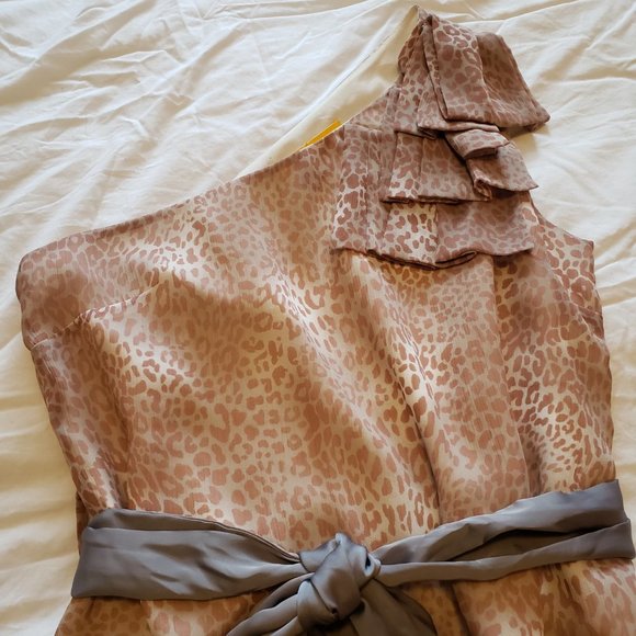 Walter Baker One Shoulder Print Dress - SZ SM - Picture 7 of 10